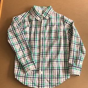 Janie & Jack plaid button up long sleeve shirt 4